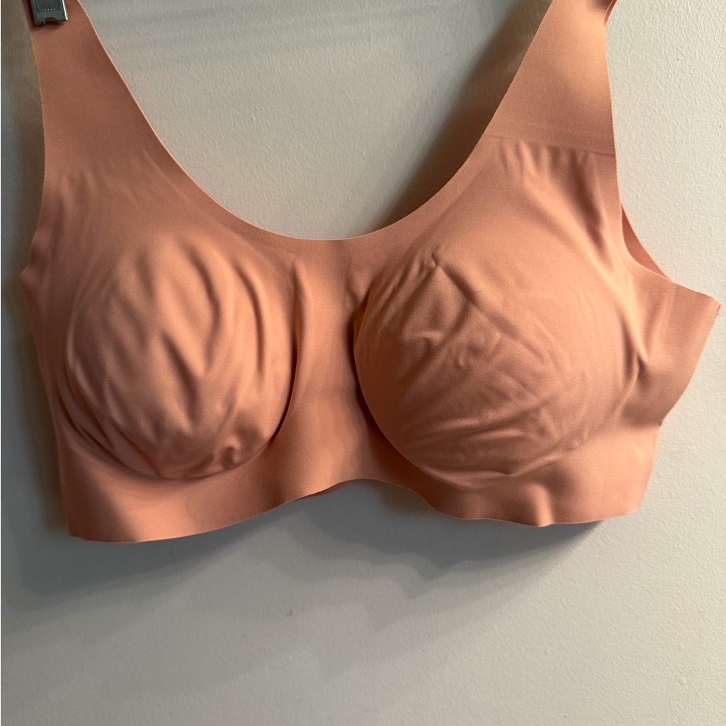 Knix Peach Seamless Wireless Support Bra
